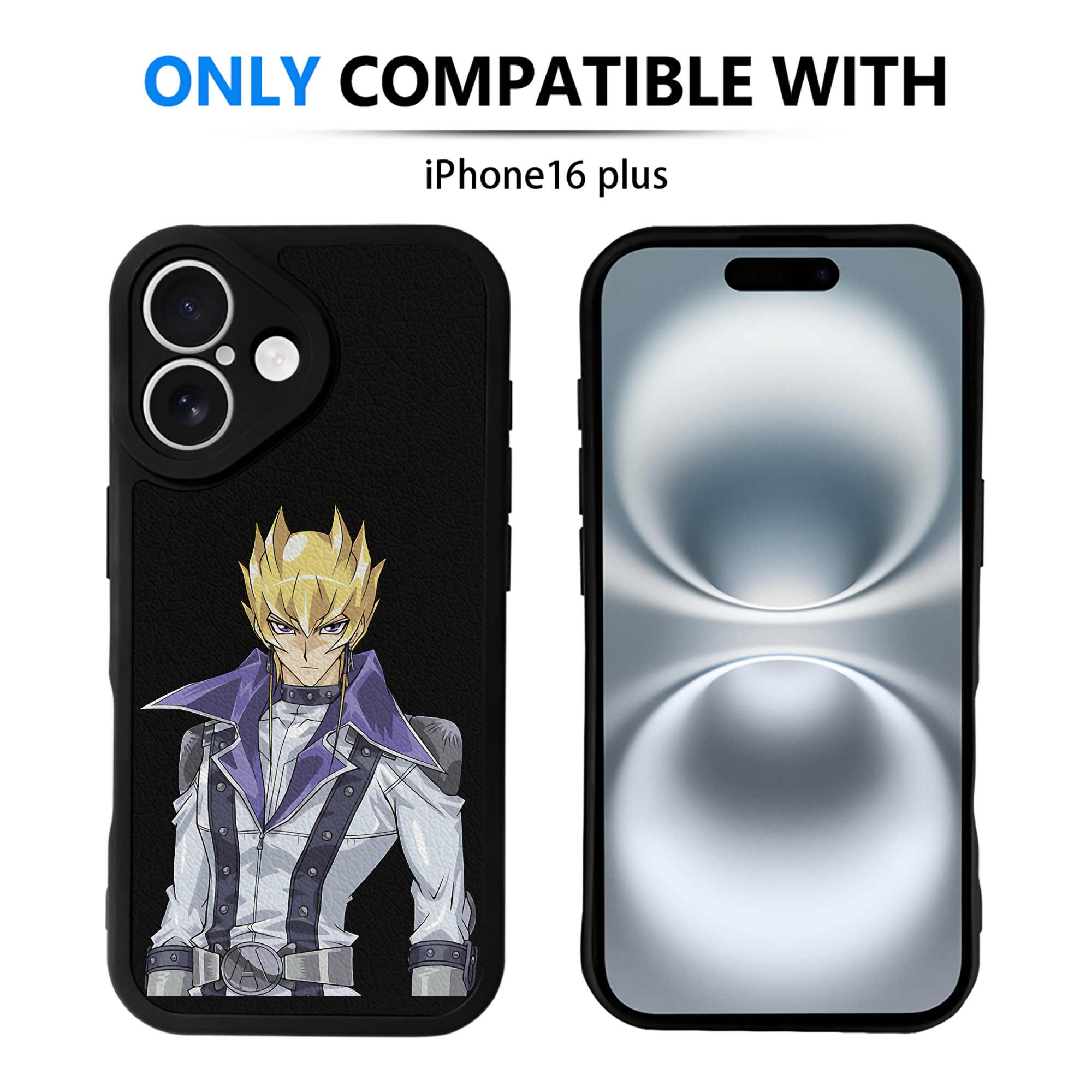 遊☆戯☆王 Yu-Gi-Oh! 【iPhone 16シリーズ対応】シリコンスマホケース（レザー調） 材質：シリコン